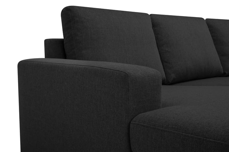 Crazy 6-sits Vänstervänd U-formad X-Large Hörnsoffa med divan i Tyg - Antracit - Möbler - Soffa - Hörnsoffa - Hörnsoffa med divan