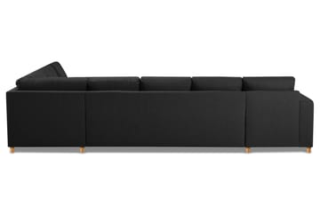 Crazy 6-sits Vänstervänd U-formad X-Large Hörnsoffa med divan i Tyg - Antracit - Möbler - Soffa - Hörnsoffa - Hörnsoffa med divan