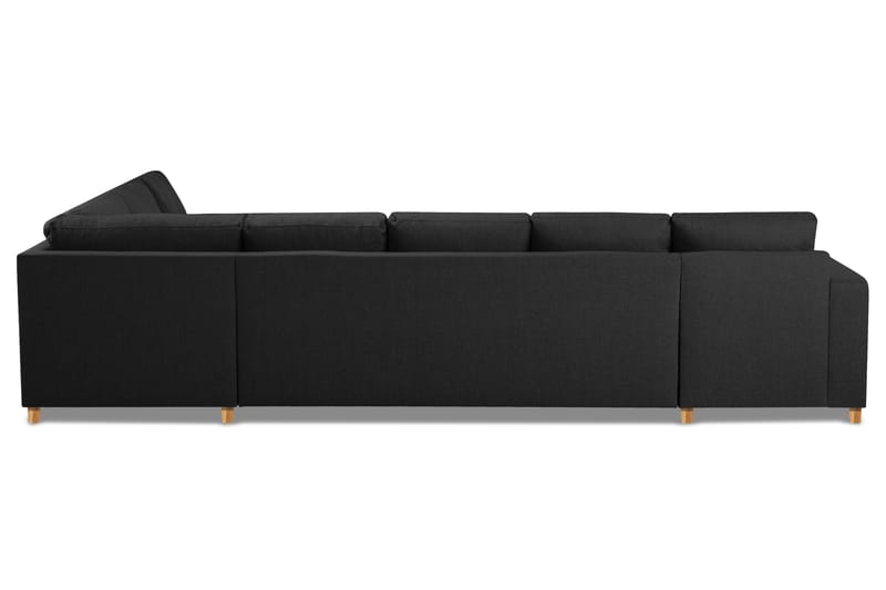 Crazy 6-sits Vänstervänd U-formad X-Large Hörnsoffa med divan i Tyg - Antracit - Möbler - Soffa - Hörnsoffa - Hörnsoffa med divan