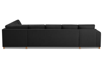 Crazy 6-sits Vänstervänd U-formad X-Large Hörnsoffa med divan i Tyg - Antracit - Möbler - Soffa - Hörnsoffa - Hörnsoffa med divan