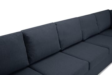 Crazy 6-sits Vänstervänd U-formad X-Large Hörnsoffa med divan i Tyg - Blå - Möbler - Soffa - Hörnsoffa - Hörnsoffa med divan
