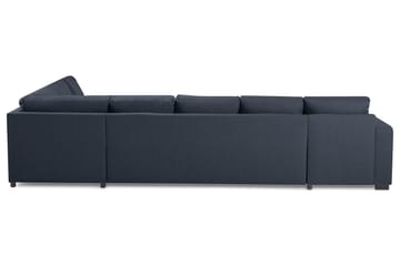 Crazy 6-sits Vänstervänd U-formad X-Large Hörnsoffa med divan i Tyg - Blå - Möbler - Soffa - Hörnsoffa - Hörnsoffa med divan