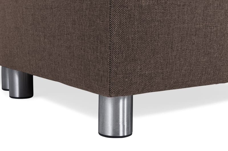 Crazy 6-sits Vänstervänd U-formad X-Large Hörnsoffa med divan i Tyg - Brun - Möbler - Soffa - Hörnsoffa - Hörnsoffa med divan
