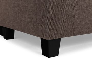 Crazy 6-sits Vänstervänd U-formad X-Large Hörnsoffa med divan i Tyg - Brun - Möbler - Soffa - Hörnsoffa - Hörnsoffa med divan