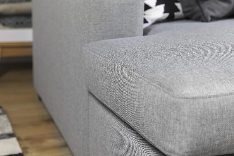 Crazy 6-sits Vänstervänd U-formad X-Large Hörnsoffa med divan i Tyg - Grå - Möbler - Soffa - Hörnsoffa - Hörnsoffa med divan