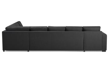Crazy 6-sits Vänstervänd U-formad X-Large Hörnsoffa med divan i Tyg - Mörkgrå - Möbler - Soffa - Hörnsoffa - Hörnsoffa med divan