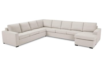 Crazy 7-sits Högervänd U-formad XX-Large Hörnsoffa med divan i Tyg - Beige - Möbler - Soffa - Hörnsoffa - Hörnsoffa med divan