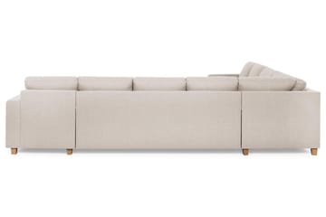 Crazy 7-sits Högervänd U-formad XX-Large Hörnsoffa med divan i Tyg - Beige - Möbler - Soffa - Hörnsoffa - Hörnsoffa med divan