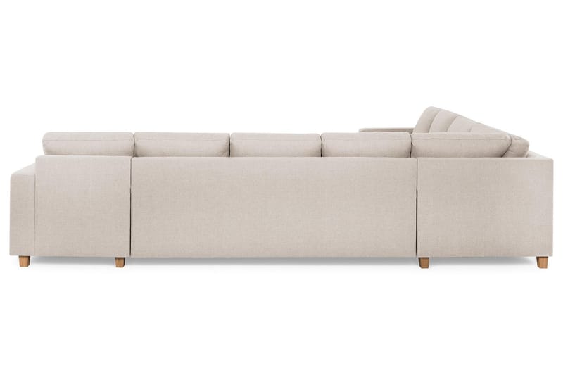 Crazy 7-sits Högervänd U-formad XX-Large Hörnsoffa med divan i Tyg - Beige - Möbler - Soffa - Hörnsoffa - Hörnsoffa med divan