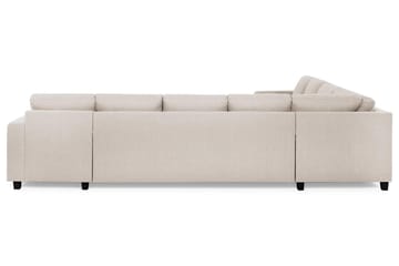Crazy 7-sits Högervänd U-formad XX-Large Hörnsoffa med divan i Tyg - Beige - Möbler - Soffa - Hörnsoffa - Hörnsoffa med divan