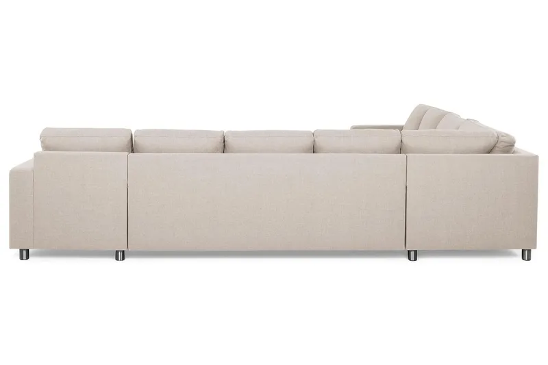 Crazy 7-sits Högervänd U-formad XX-Large Hörnsoffa med divan i Tyg - Beige - Möbler - Soffa - Hörnsoffa - Hörnsoffa med divan