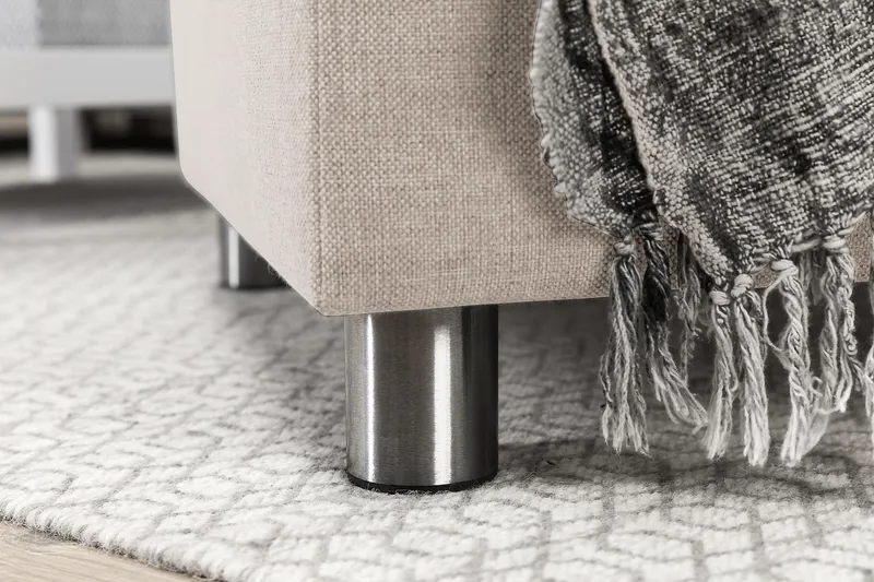 Crazy 7-sits Högervänd U-formad XX-Large Hörnsoffa med divan i Tyg - Beige - Möbler - Soffa - Hörnsoffa - Hörnsoffa med divan