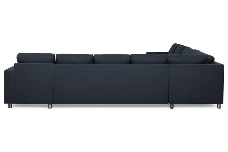 Crazy 7-sits Högervänd U-formad XX-Large Hörnsoffa med divan i Tyg - Blå - Möbler - Soffa - Hörnsoffa - Hörnsoffa med divan