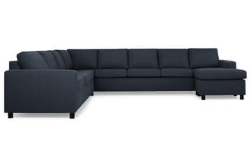 Crazy 7-sits Högervänd U-formad XX-Large Hörnsoffa med divan i Tyg - Blå - Möbler - Soffa - Hörnsoffa - Hörnsoffa med divan