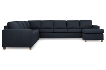 Crazy 7-sits Högervänd U-formad XX-Large Hörnsoffa med divan i Tyg - Blå - Möbler - Soffa - Hörnsoffa - Hörnsoffa med divan