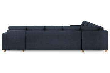 Crazy 7-sits Högervänd U-formad XX-Large Hörnsoffa med divan i Tyg - Blå - Möbler - Soffa - Hörnsoffa - Hörnsoffa med divan