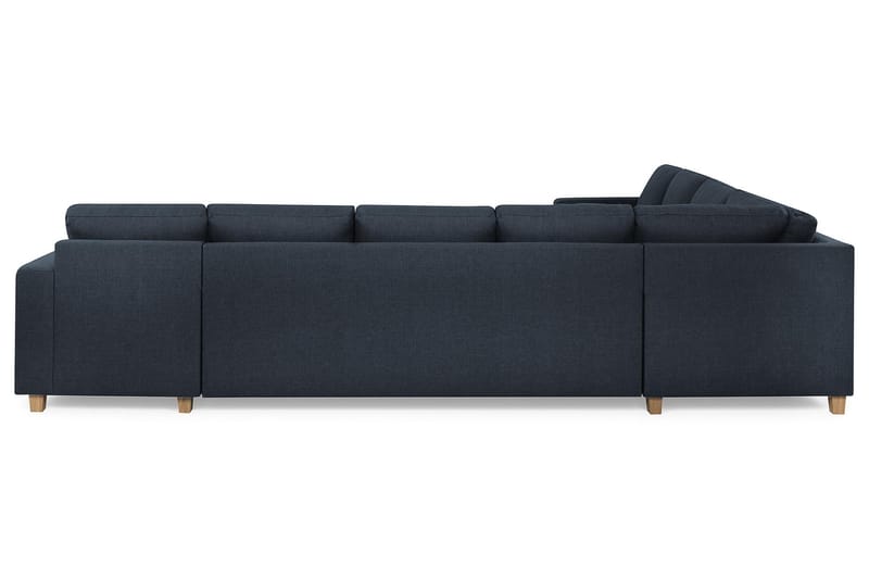 Crazy 7-sits Högervänd U-formad XX-Large Hörnsoffa med divan i Tyg - Blå - Möbler - Soffa - Hörnsoffa - Hörnsoffa med divan