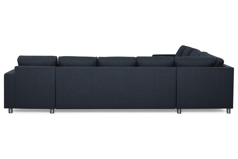 Crazy 7-sits Högervänd U-formad XX-Large Hörnsoffa med divan i Tyg - Blå - Möbler - Soffa - Hörnsoffa - Hörnsoffa med divan