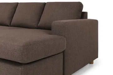 Crazy 7-sits Högervänd U-formad XX-Large Hörnsoffa med divan i Tyg - Brun - Möbler - Soffa - Hörnsoffa - Hörnsoffa med divan