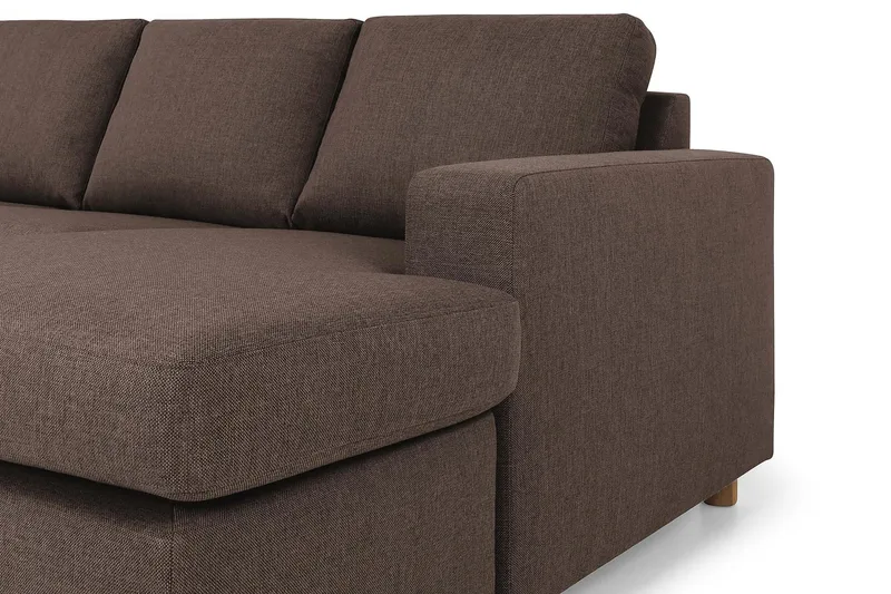 Crazy 7-sits Högervänd U-formad XX-Large Hörnsoffa med divan i Tyg - Brun - Möbler - Soffa - Hörnsoffa - Hörnsoffa med divan