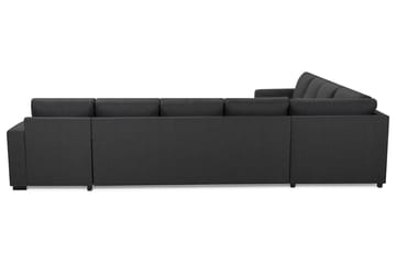 Crazy 7-sits Högervänd U-formad XX-Large Hörnsoffa med divan i Tyg - Mörkgrå - Möbler - Soffa - Hörnsoffa - Hörnsoffa med divan