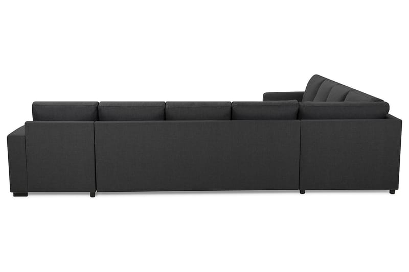 Crazy 7-sits Högervänd U-formad XX-Large Hörnsoffa med divan i Tyg - Mörkgrå - Möbler - Soffa - Hörnsoffa - Hörnsoffa med divan