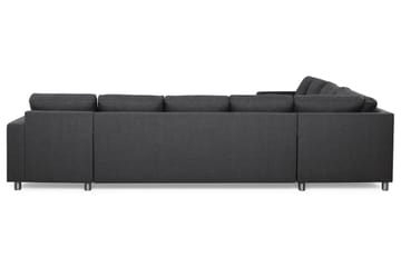 Crazy 7-sits Högervänd U-formad XX-Large Hörnsoffa med divan i Tyg - Mörkgrå - Möbler - Soffa - Hörnsoffa - Hörnsoffa med divan