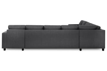 Crazy 7-sits Högervänd U-formad XX-Large Hörnsoffa med divan i Tyg - Mörkgrå - Möbler - Soffa - Hörnsoffa - Hörnsoffa med divan