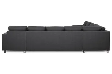 Crazy 7-sits Högervänd U-formad XX-Large Hörnsoffa med divan i Tyg - Mörkgrå - Möbler - Soffa - Hörnsoffa - Hörnsoffa med divan