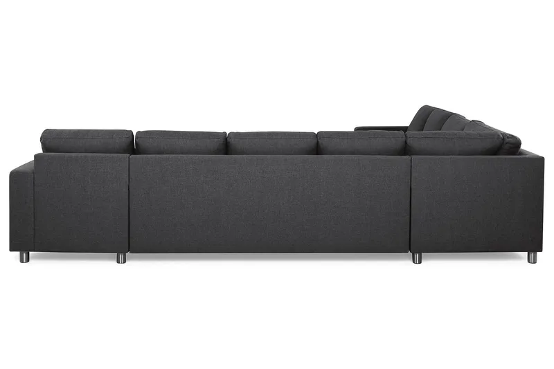 Crazy 7-sits Högervänd U-formad XX-Large Hörnsoffa med divan i Tyg - Mörkgrå - Möbler - Soffa - Hörnsoffa - Hörnsoffa med divan