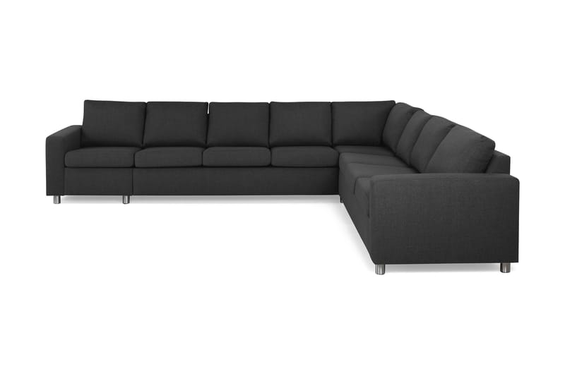 Crazy 7-sits Vändbar L-formad XX-Large Hörnsoffa i Tyg - Antracit - Möbler - Soffa - Hörnsoffa