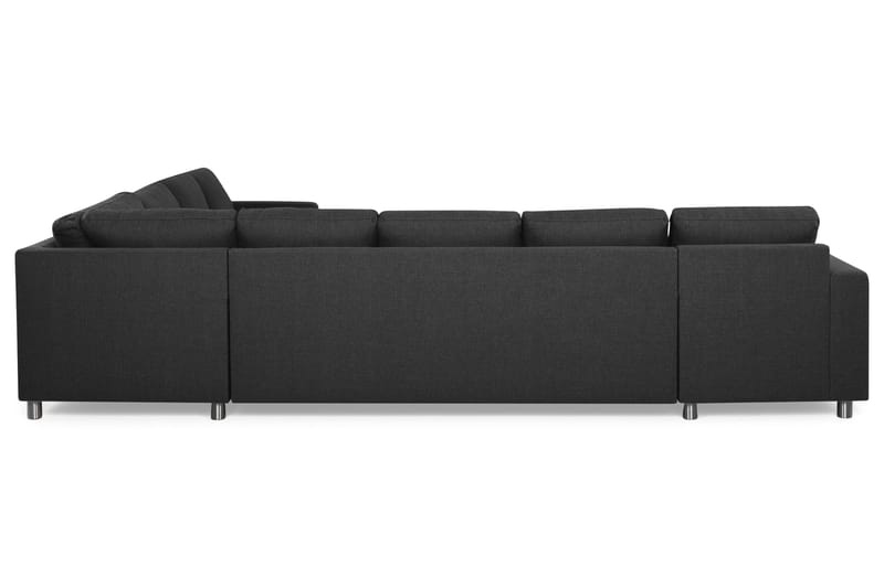 Crazy 7-sits Vändbar L-formad XX-Large Hörnsoffa i Tyg - Antracit - Möbler - Soffa - Hörnsoffa