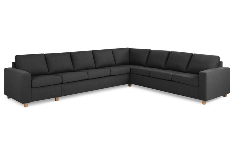 Crazy 7-sits Vändbar L-formad XX-Large Hörnsoffa i Tyg - Antracit - Möbler - Soffa - Hörnsoffa