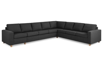 Crazy 7-sits Vändbar L-formad XX-Large Hörnsoffa i Tyg - Antracit - Möbler - Soffa - Hörnsoffa