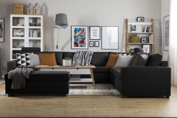 Crazy 7-sits Vändbar L-formad XX-Large Hörnsoffa i Tyg - Antracit - Möbler - Soffa - Hörnsoffa