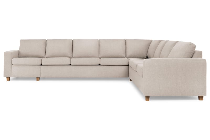 Crazy 7-sits Vändbar L-formad XX-Large Hörnsoffa i Tyg - Beige - Möbler - Soffa - Hörnsoffa