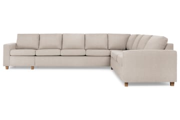 Crazy 7-sits Vändbar L-formad XX-Large Hörnsoffa i Tyg - Beige - Möbler - Soffa - Hörnsoffa