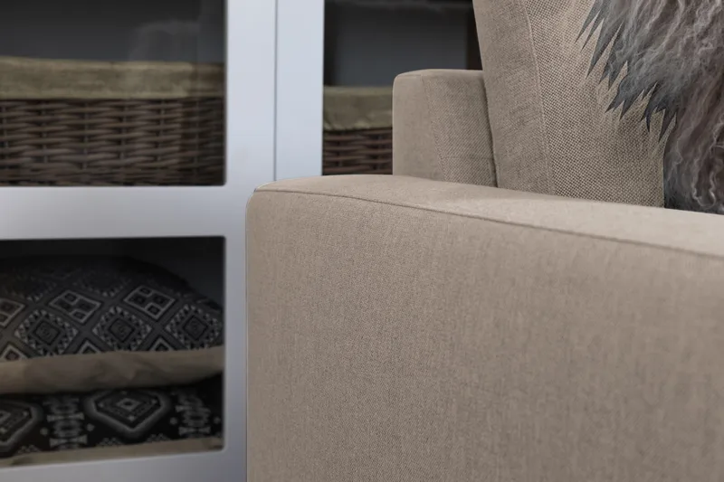 Crazy 7-sits Vändbar L-formad XX-Large Hörnsoffa i Tyg - Beige - Möbler - Soffa - Hörnsoffa