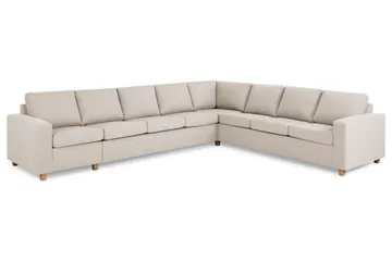Crazy 7-sits Vändbar L-formad XX-Large Hörnsoffa i Tyg - Beige - Möbler - Soffa - Hörnsoffa
