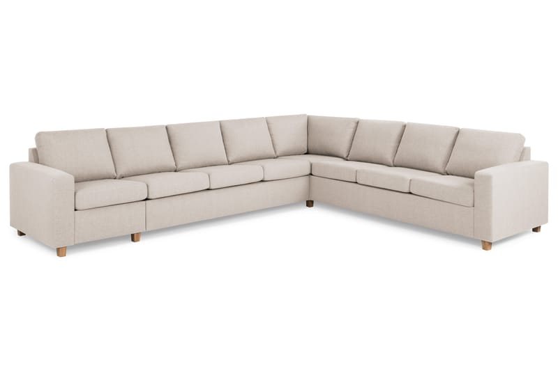 Crazy 7-sits Vändbar L-formad XX-Large Hörnsoffa i Tyg - Beige - Möbler - Soffa - Hörnsoffa