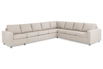 Crazy 7-sits Vändbar L-formad XX-Large Hörnsoffa i Tyg - Beige - Möbler - Soffa - Hörnsoffa