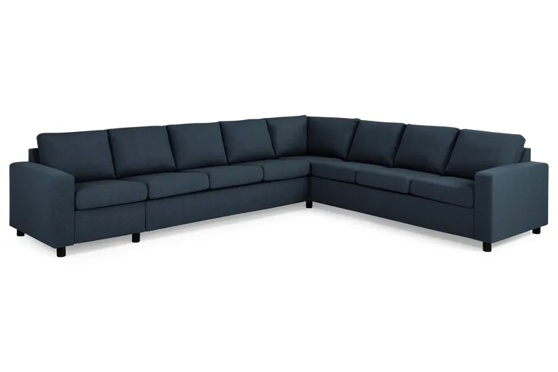 Crazy 7-sits Vändbar L-formad XX-Large Hörnsoffa i Tyg - Blå - Möbler - Soffa - Hörnsoffa