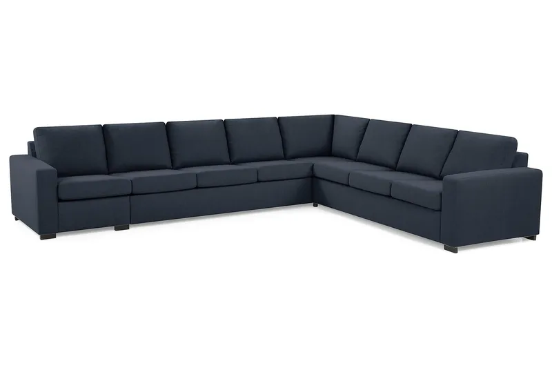 Crazy 7-sits Vändbar L-formad XX-Large Hörnsoffa i Tyg - Blå - Möbler - Soffa - Hörnsoffa