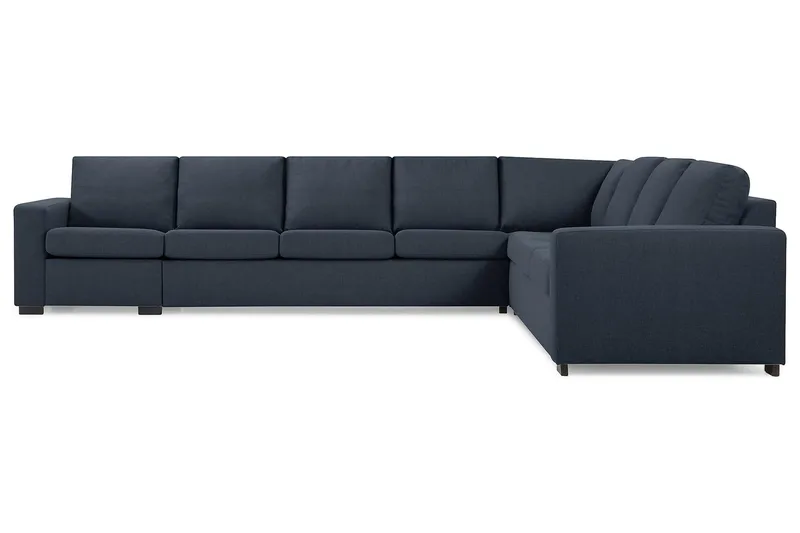 Crazy 7-sits Vändbar L-formad XX-Large Hörnsoffa i Tyg - Blå - Möbler - Soffa - Hörnsoffa
