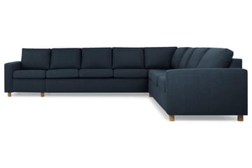 Crazy 7-sits Vändbar L-formad XX-Large Hörnsoffa i Tyg - Blå - Möbler - Soffa - Hörnsoffa