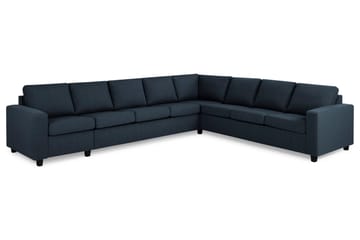 Crazy 7-sits Vändbar L-formad XX-Large Hörnsoffa i Tyg - Blå - Möbler - Soffa - Hörnsoffa