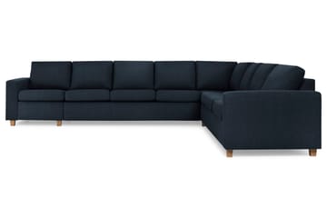 Crazy 7-sits Vändbar L-formad XX-Large Hörnsoffa i Tyg - Blå - Möbler - Soffa - Hörnsoffa