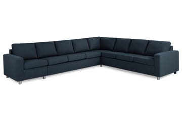 Crazy 7-sits Vändbar L-formad XX-Large Hörnsoffa i Tyg - Blå - Möbler - Soffa - Hörnsoffa
