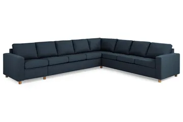 Crazy 7-sits Vändbar L-formad XX-Large Hörnsoffa i Tyg - Blå - Möbler - Soffa - Hörnsoffa