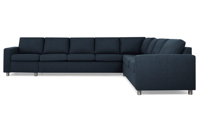 Crazy 7-sits Vändbar L-formad XX-Large Hörnsoffa i Tyg - Blå - Möbler - Soffa - Hörnsoffa